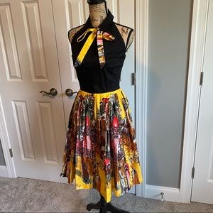 Trashy Diva Veronica shirtwaist dress in French Quarter print